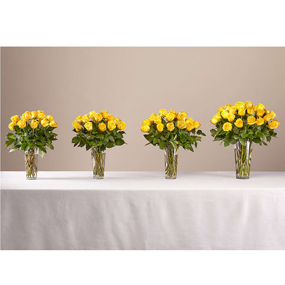Long Stem Yellow Rose Bouquet –  Genoveva Rodriguez Flower Shop, San Benito TX