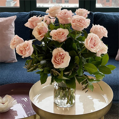 Long Stem Pink Rose Bouquet –  Genoveva Rodriguez Flower Shop, San Benito TX