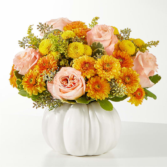 Peachy Pumpkin –  Genoveva Rodriguez Flower Shop, San Benito TX