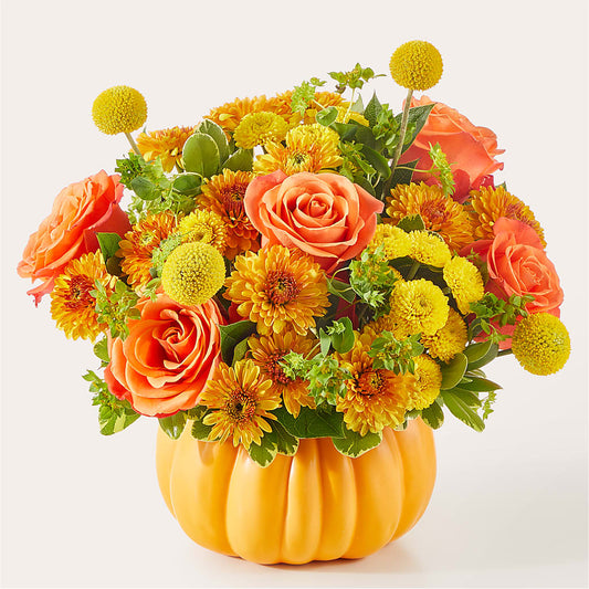 Gourdgeous Pumpkin –  Genoveva Rodriguez Flower Shop, San Benito TX