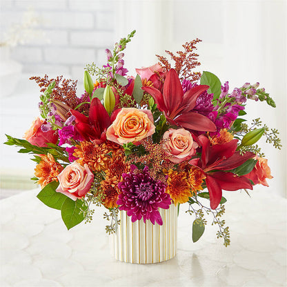 Burgundy Landscape Bouquet –  Genoveva Rodriguez Flower Shop, San Benito TX