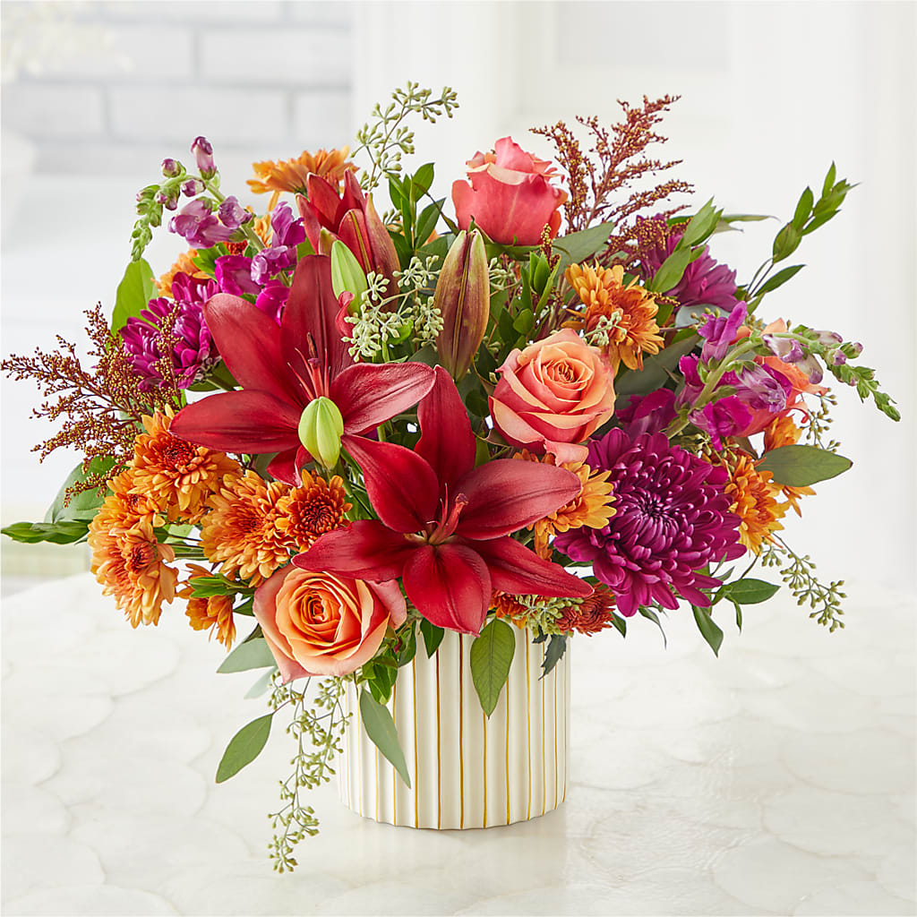 Burgundy Landscape Bouquet –  Genoveva Rodriguez Flower Shop, San Benito TX