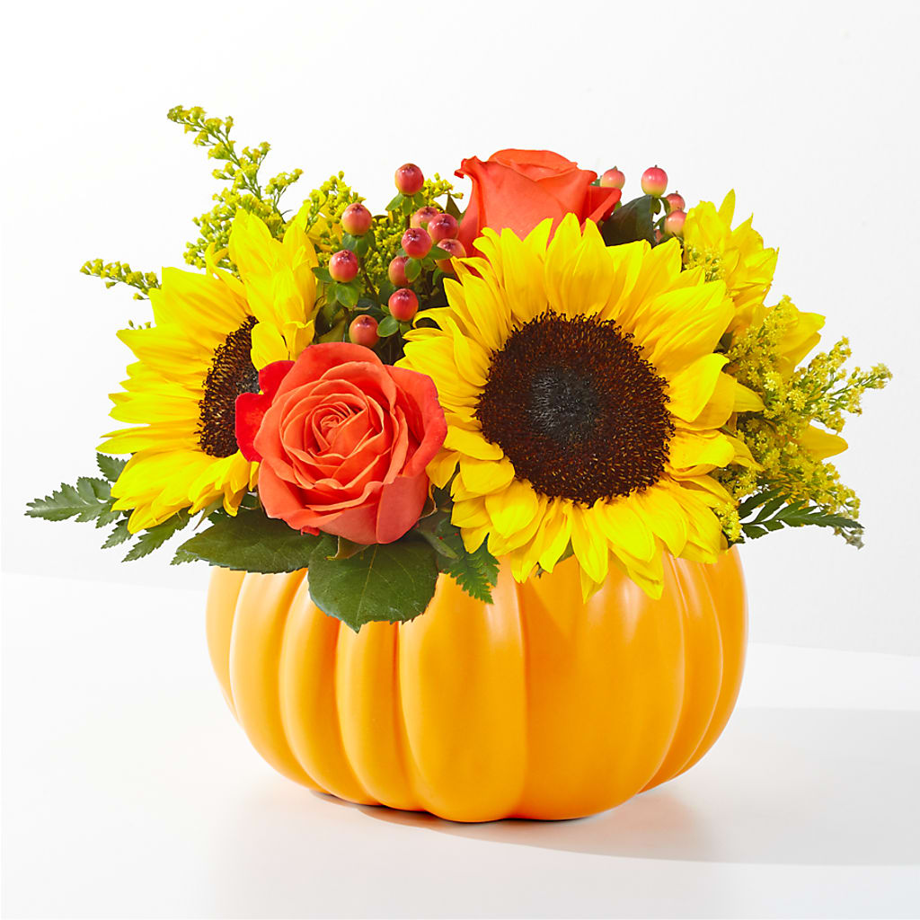 Pick of the Patch Pumpkin Bouquet –  Genoveva Rodriguez Flower Shop, San Benito TX