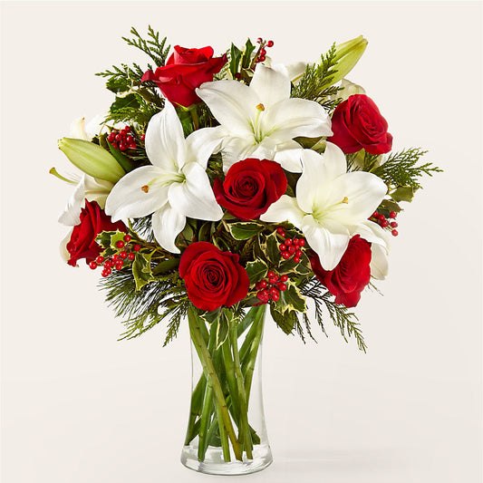 Sparkling Snowflakes Bouquet –  Genoveva Rodriguez Flower Shop, San Benito TX