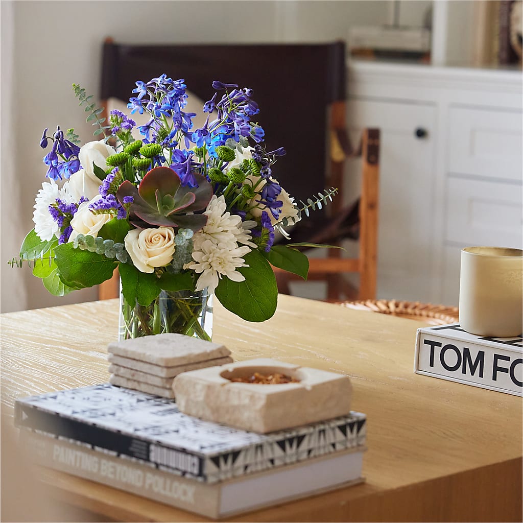 Cerulean Waves Bouquet –  Genoveva Rodriguez Flower Shop, San Benito TX