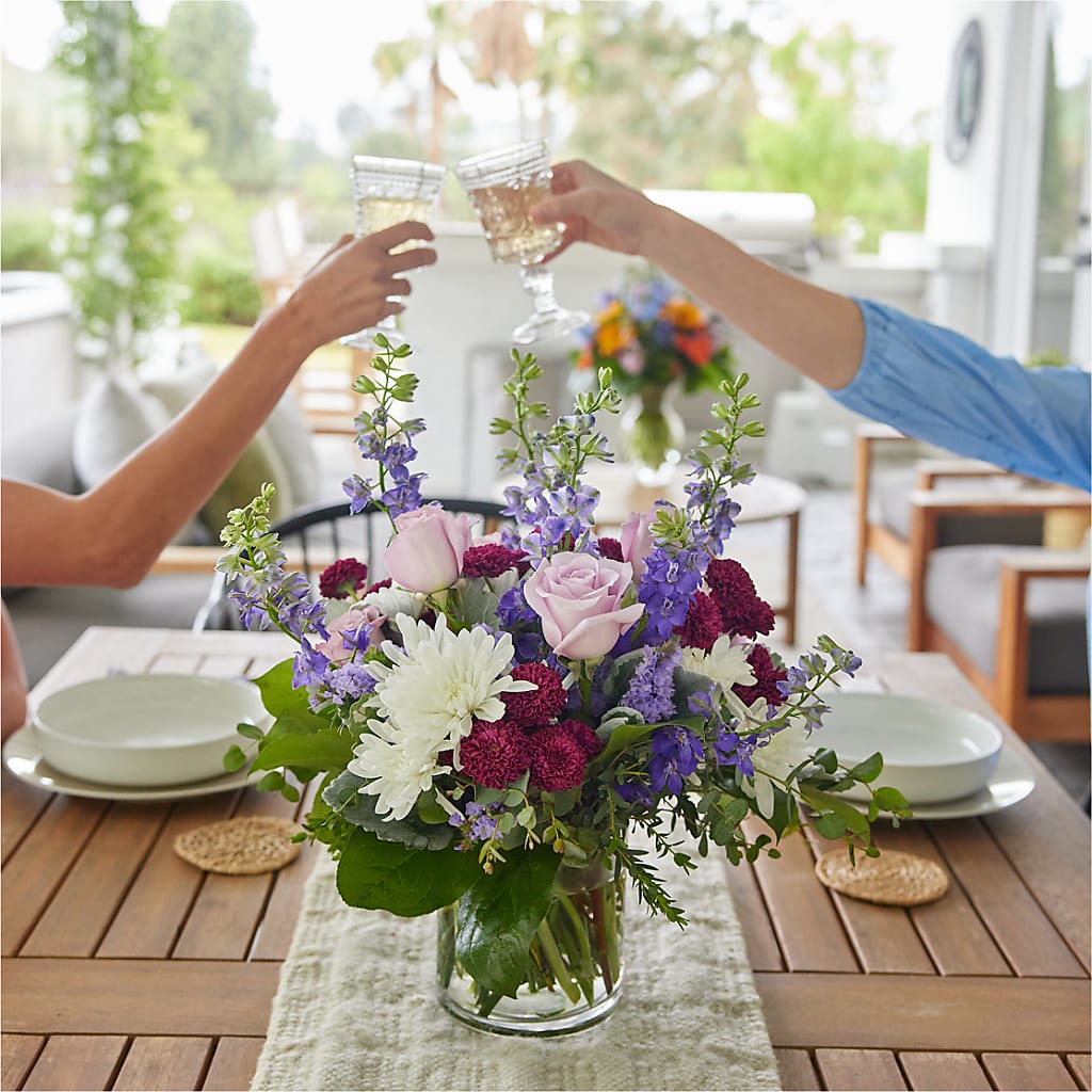 Violet Frost Bouquet –  Genoveva Rodriguez Flower Shop, San Benito TX