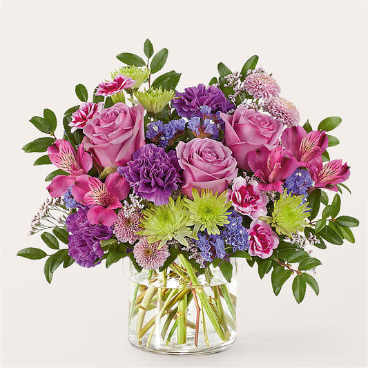 Glass Half Full Bouquet –  Genoveva Rodriguez Flower Shop, San Benito TX