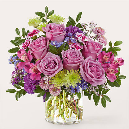 Glass Half Full Bouquet –  Genoveva Rodriguez Flower Shop, San Benito TX