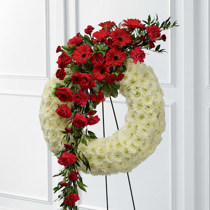 Graceful Tribute Wreath –  Genoveva Rodriguez Flower Shop, San Benito TX