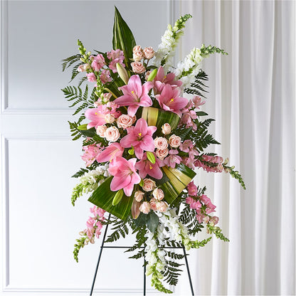 Elegant Embrace Standing Spray –  Genoveva Rodriguez Flower Shop, San Benito TX