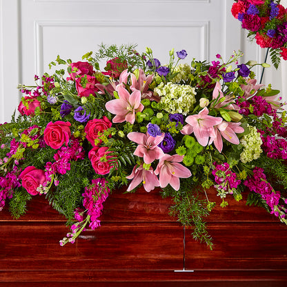Radiant Tribute Casket Spray –  Genoveva Rodriguez Flower Shop, San Benito TX