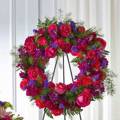 Calming Colors Wreath –  Genoveva Rodriguez Flower Shop, San Benito TX