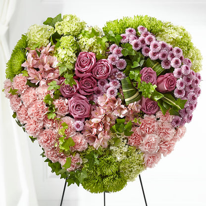Heartwarming Standing Heart –  Genoveva Rodriguez Flower Shop, San Benito TX