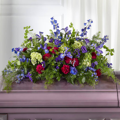 Always Treasured Casket Spray –  Genoveva Rodriguez Flower Shop, San Benito TX