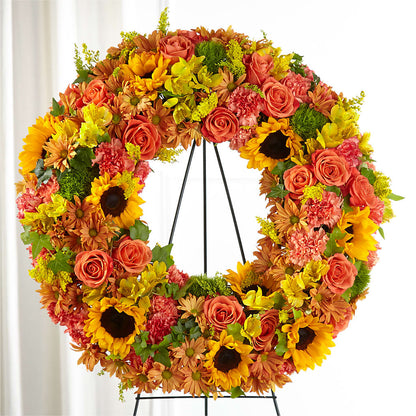 Autumnal Memories Wreath (Standard) –  Genoveva Rodriguez Flower Shop, San Benito TX