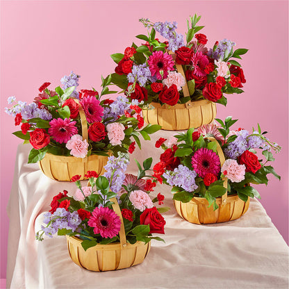 Pink Picnic Basket –  Genoveva Rodriguez Flower Shop, San Benito TX