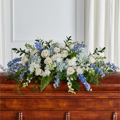 Timeless Essence Casket Spray –  Genoveva Rodriguez Flower Shop, San Benito TX