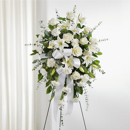 With Care Standing Spray –  Genoveva Rodriguez Flower Shop, San Benito TX