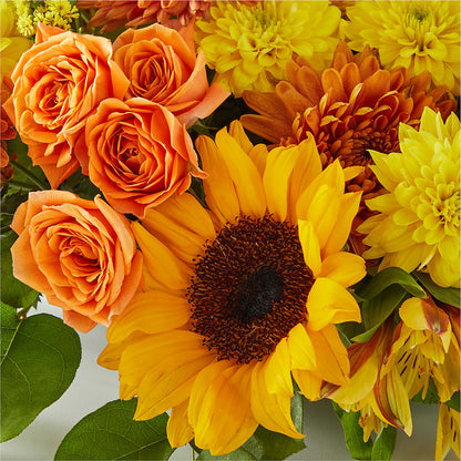 Autumn Harmony Centerpiece –  Genoveva Rodriguez Flower Shop, San Benito TX