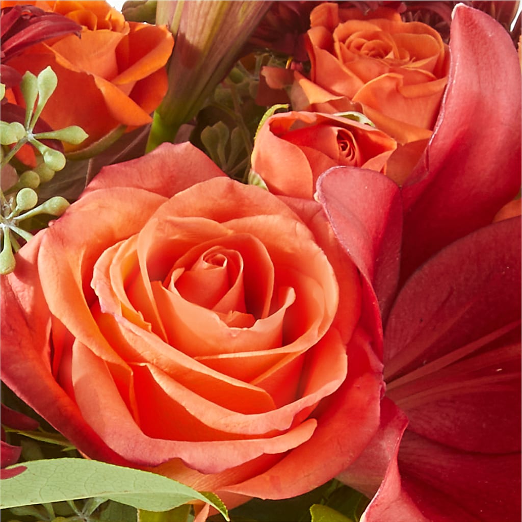 Crimson Leaves Bouquet –  Genoveva Rodriguez Flower Shop, San Benito TX