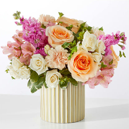 Paradise Bouquet with Ivory Vase –  Genoveva Rodriguez Flower Shop, San Benito TX