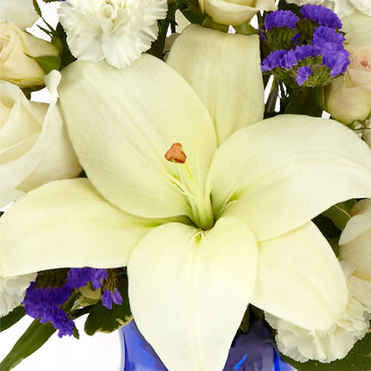 Sapphire Rush Bouquet –  Genoveva Rodriguez Flower Shop, San Benito TX