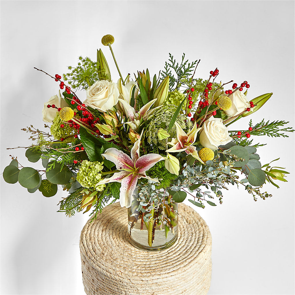 Berry & Bright Bouquet –  Genoveva Rodriguez Flower Shop, San Benito TX