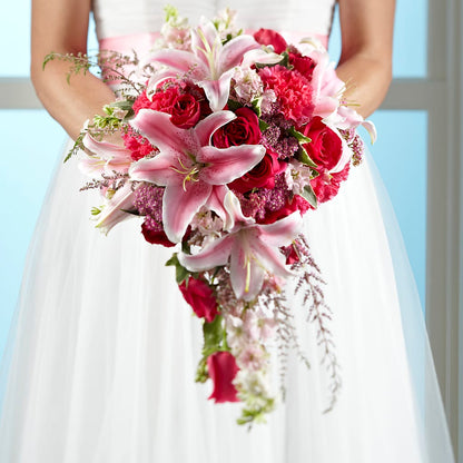 Lily & Rose Bouquet –  Genoveva Rodriguez Flower Shop, San Benito TX