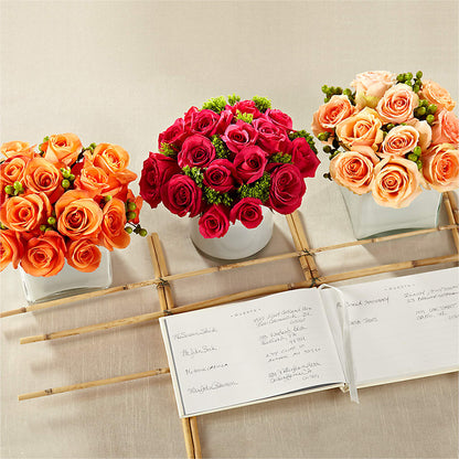 Dawn Rose Centerpiece –  Genoveva Rodriguez Flower Shop, San Benito TX
